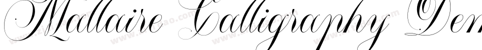 Mallaire Calligraphy Demo字体转换